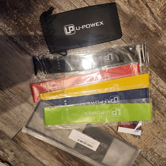 😎U Power Resistance Bands Set Of 5 Wuth Pouch - Picture 5 of 6